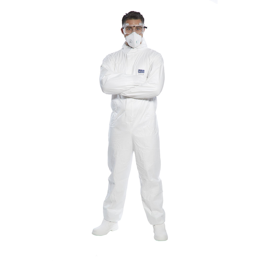 BizTex Microcool Type 5/6 engangsdragt Hvid - Billede 2
