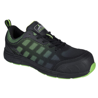 Compositelite Ogwen low cut t6rainer S1P sikkerhedssko - Sort/Grøn