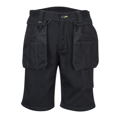 PW3 Workwear Shorts med hængelommer Sort