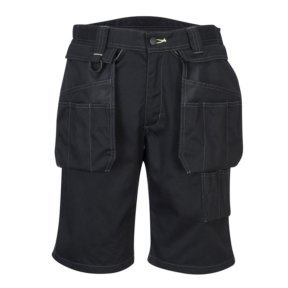 PW3 Workwear Shorts med hængelommer Sort