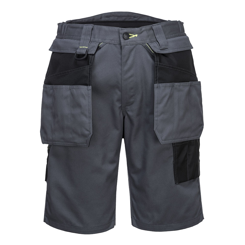 PW3 Workwear Shorts med hængelommer Zoom Grå/Sort