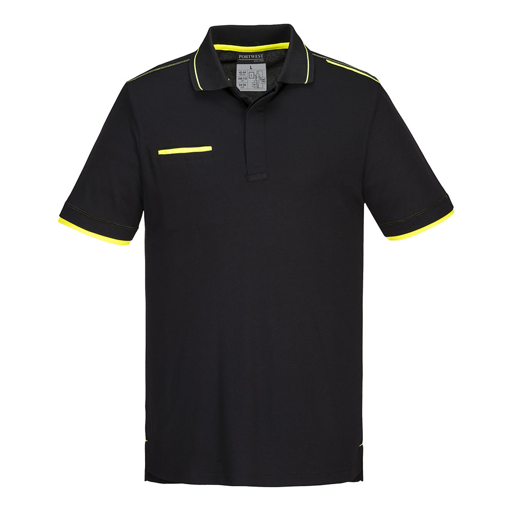 WX3 Eco kortærmet poloshirt Sort