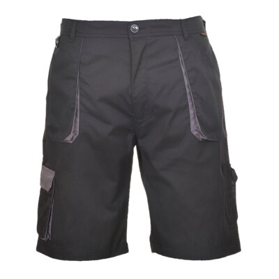 Portwest Texo Shorts Med Kontrast Sort