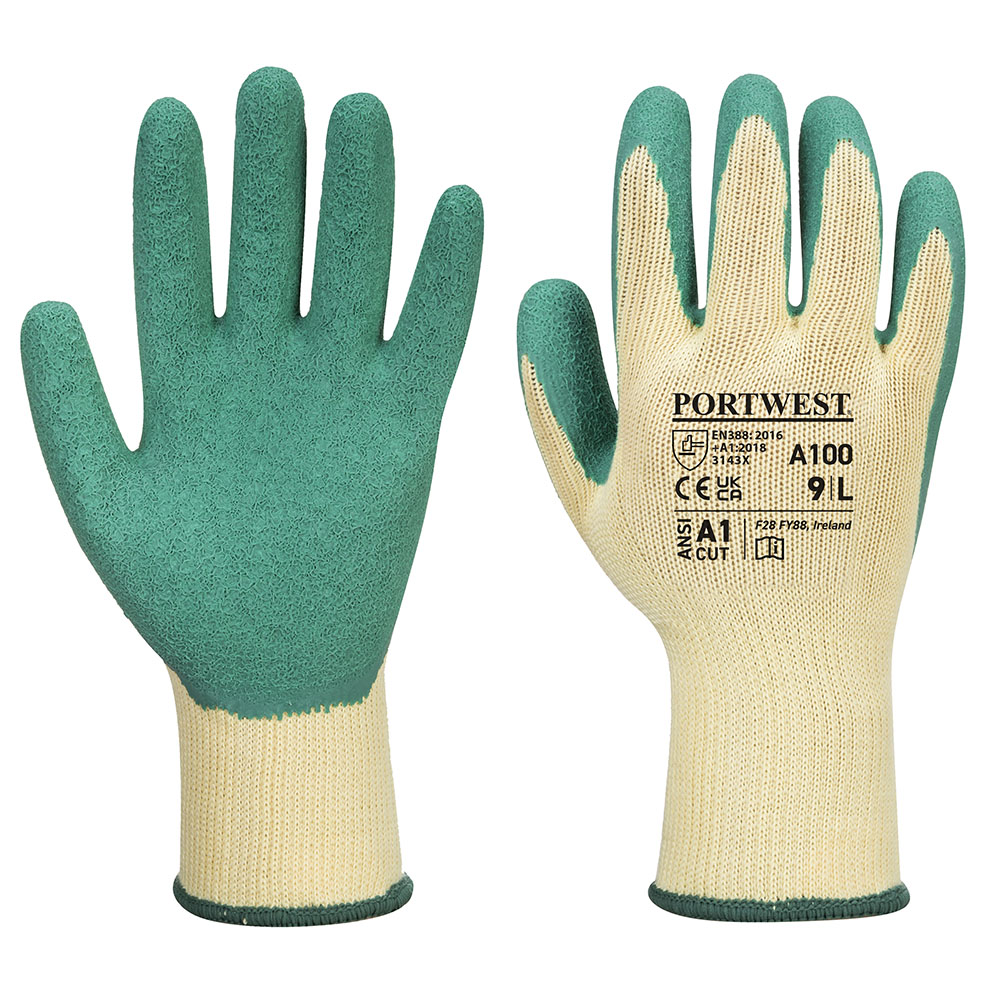 A100 - Grip Handske - Grøn