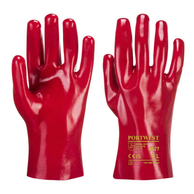 PVC-handske - Rød