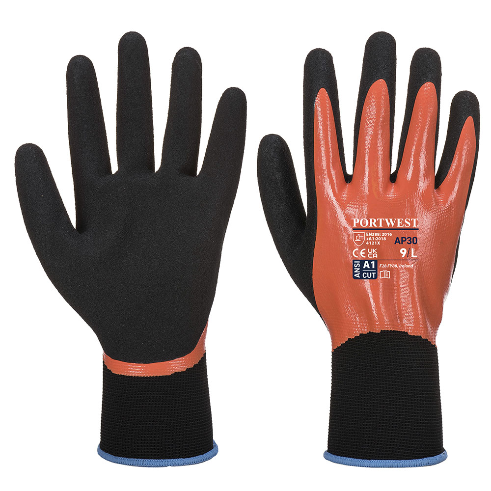 Dermi Pro handske - Orange/Sort