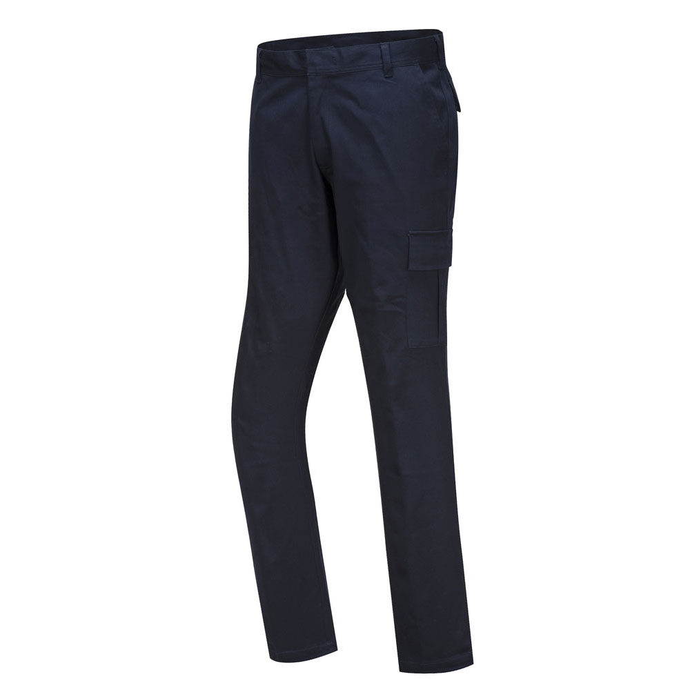 Stretch Slimfit Combat arbejdsbukser - Marineblå