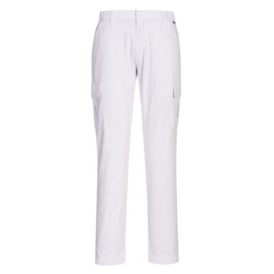 Stretch Slimfit Combat arbejdsbukser - Hvid
