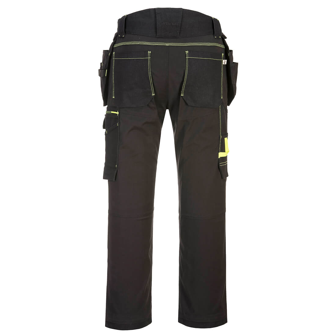 WX3 Eco stretch arbejdsbukser med hængelommer - Sort - Billede 3