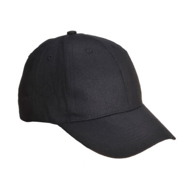 Baseball-cap med seks paneler - Sort
