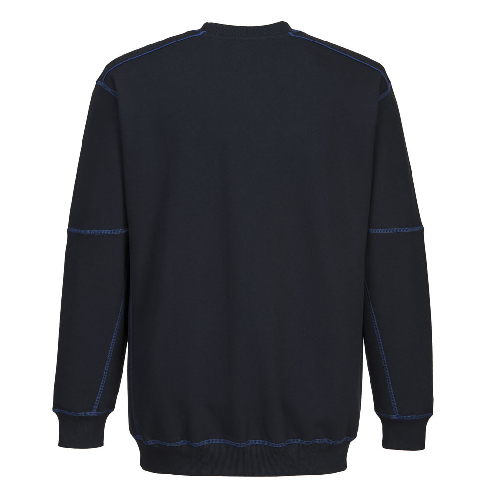 2 farvet sweatshirt - Marine/Kongeblå - Billede 4