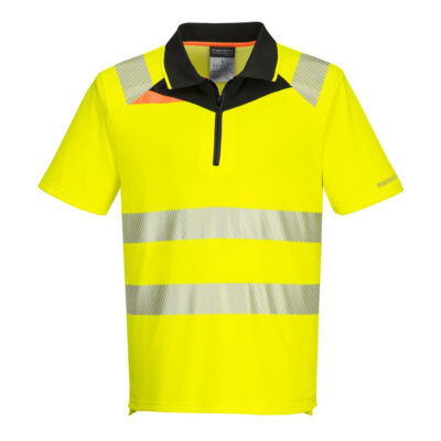DX4 hi-vis poloshirt S/S - Gul/Sort