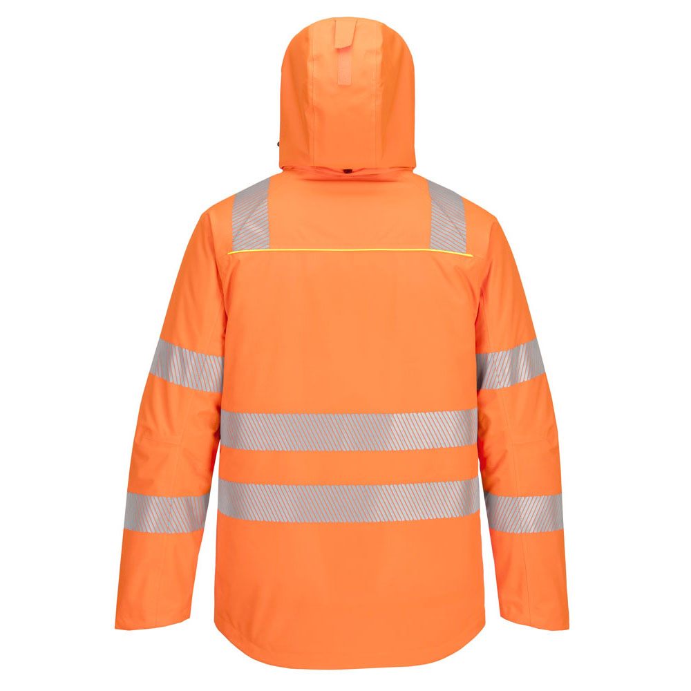 DX4 hi-vis vinterjakke - Orange/Sort - Billede 4