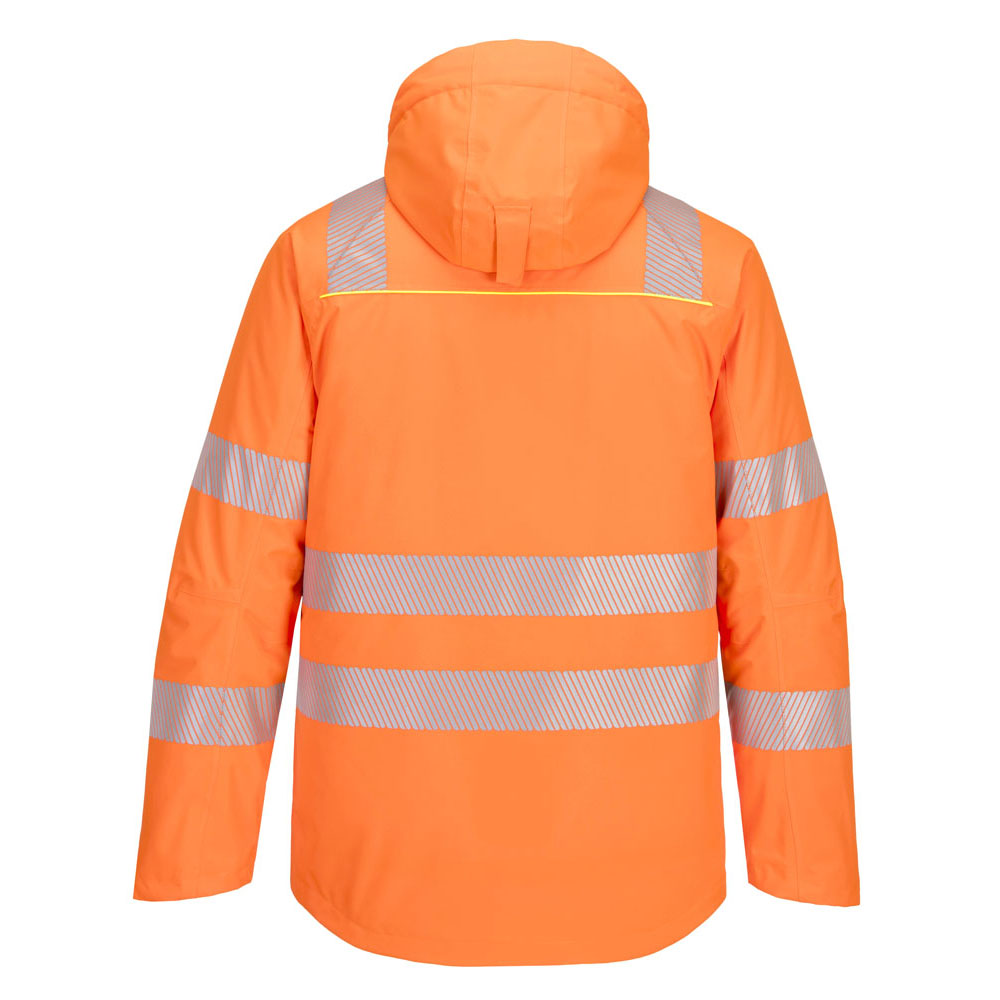 DX4 hi-vis vinterjakke - Orange/Sort - Billede 5
