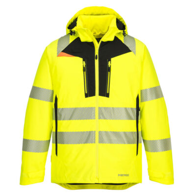 DX4 hi-vis vinterjakke - Gul/Sort