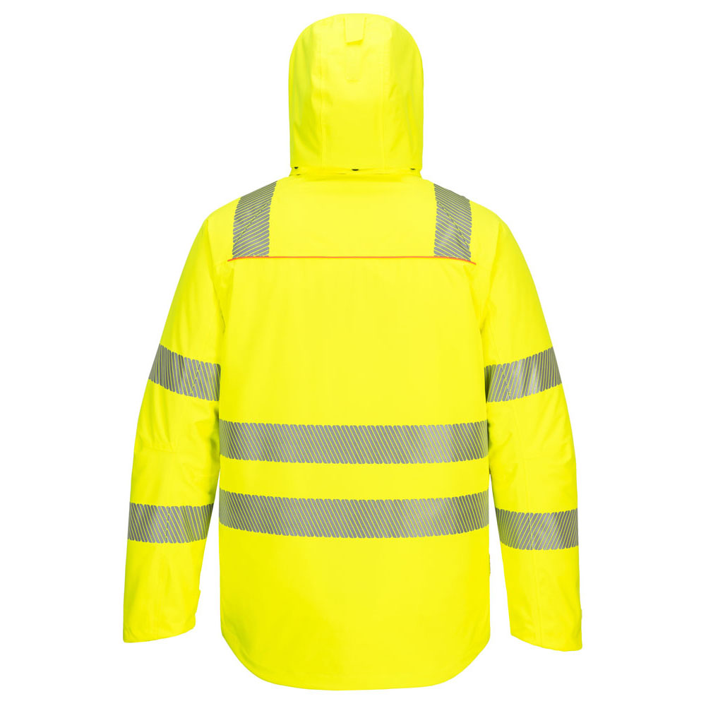 DX4 hi-vis vinterjakke - Gul/Sort - Billede 6