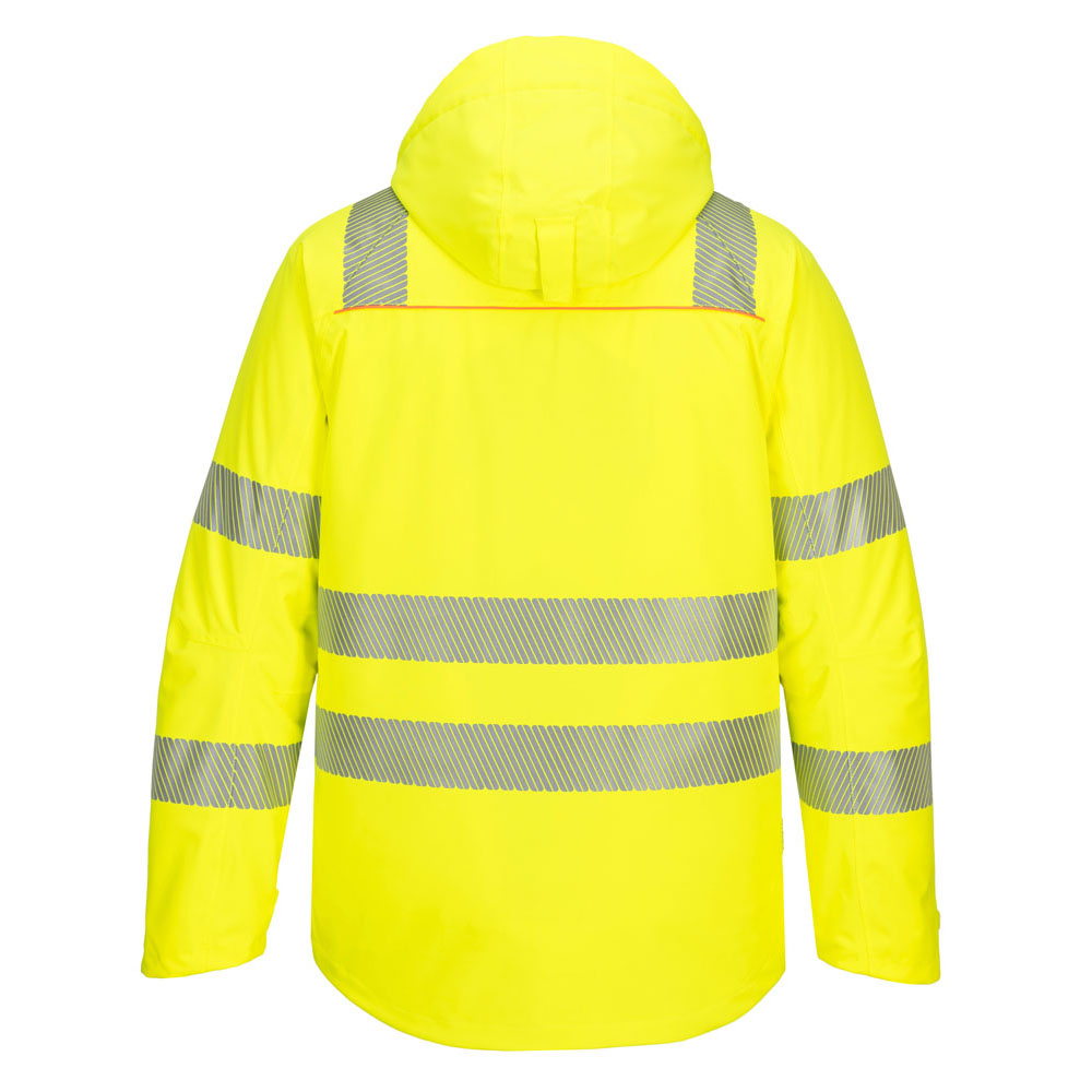 DX4 hi-vis vinterjakke - Gul/Sort - Billede 7