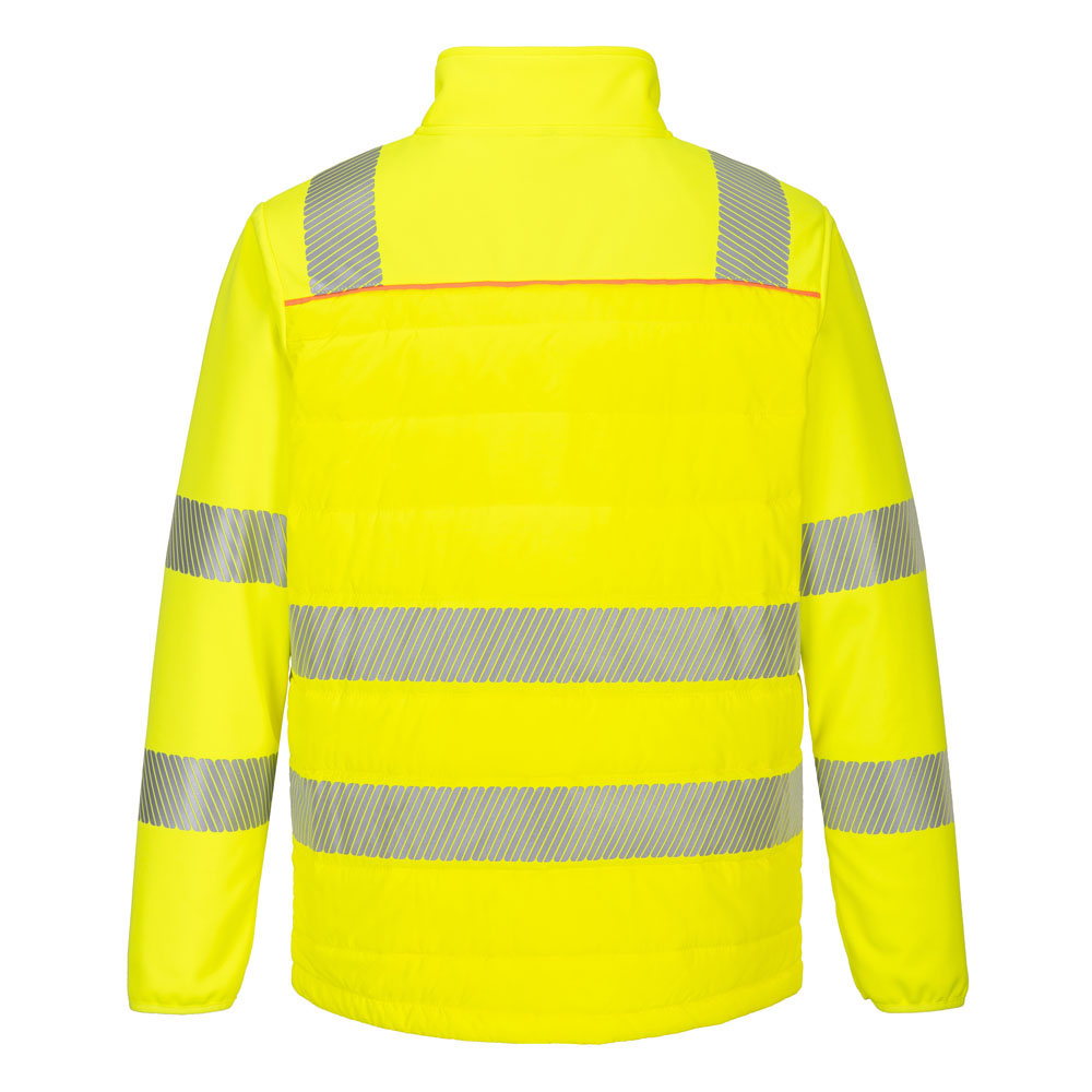 X4 Hi-Vis Hybrid Baffle jakke -Gul/Sort - Billede 4