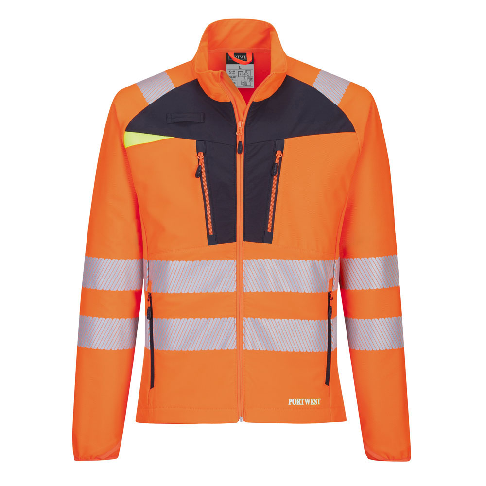 DX4 hi-vis skal jakke - Orange/Sort