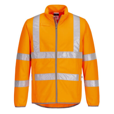 Øko hi-vis softshell jakke (2 lags) - Orange