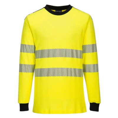 WX3 flammehæmmende hi-vis T-shirt - Gul/Sort