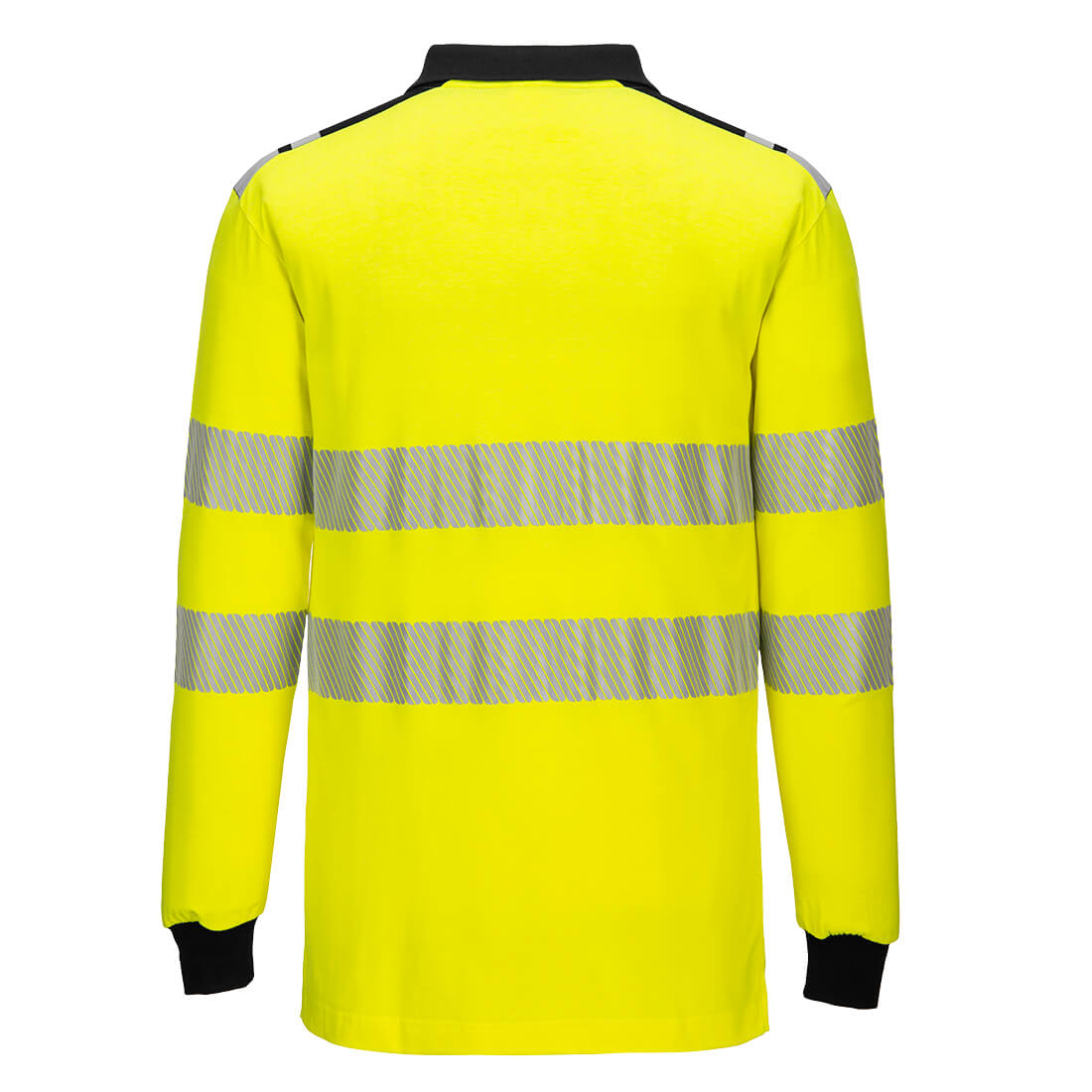 Flammehæmmende hi-vis poloshirts - Gul/Sort - Billede 2