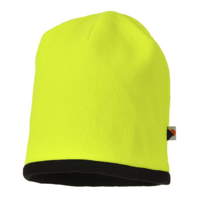 Vendbar Hi-Vis Fleece hue - Gul/Sort