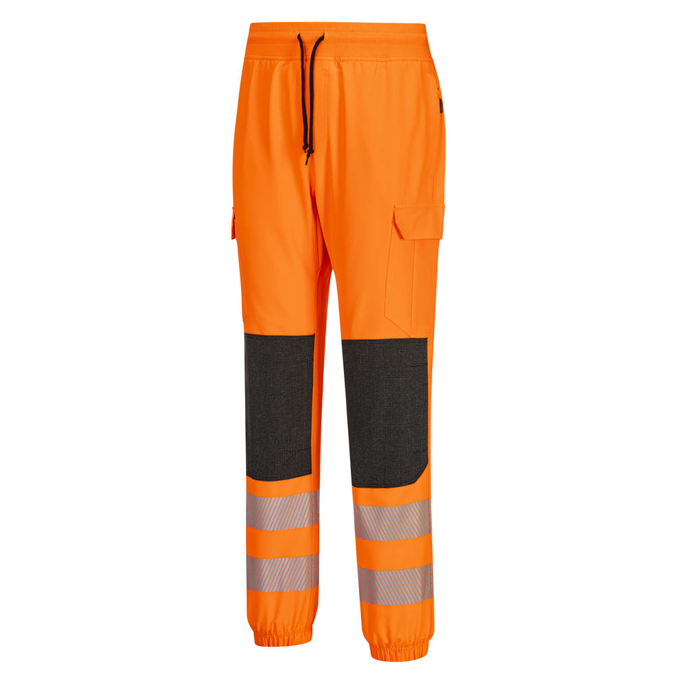 KX3 hi-vis flexi jogger - Orange/Sort - Billede 2