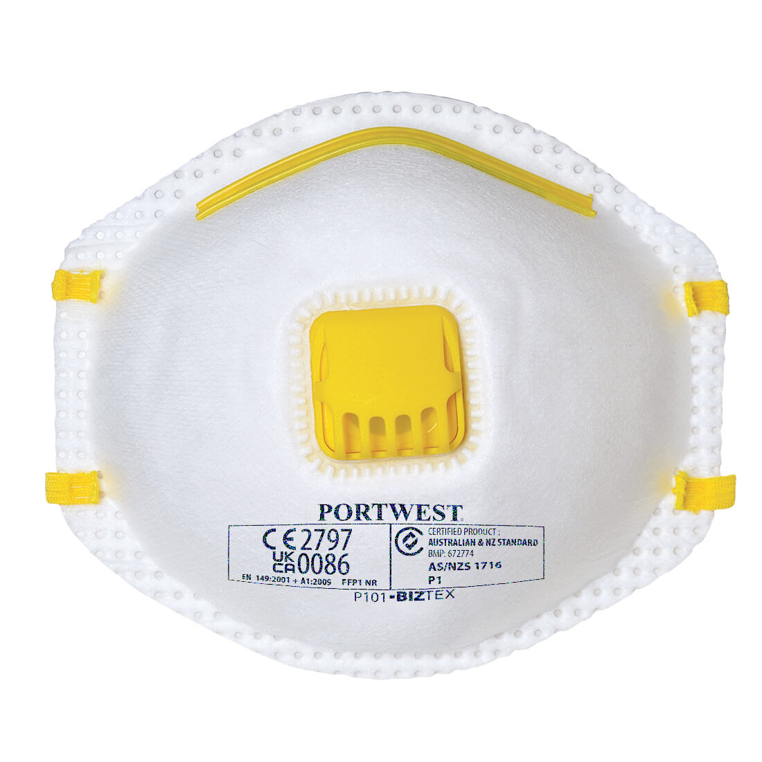 FFP1 Filtermaske m/ Ventil Hvid