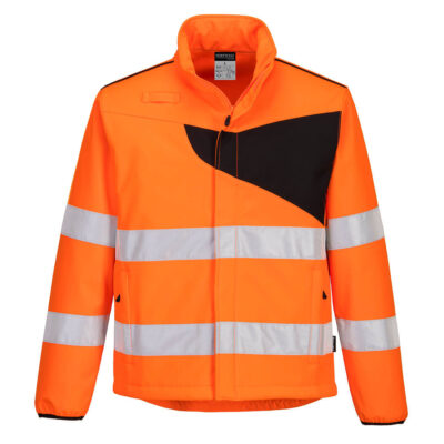 PW2 hi-vis Softshell (2 lags) - Orange/Sort