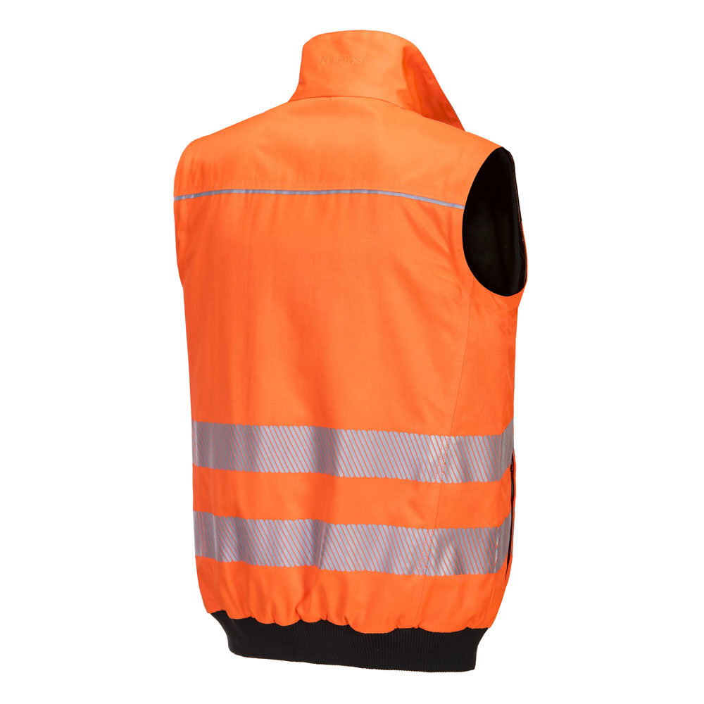 PW3 hi-vis 3 i 1 pilotjakke - Orange/Sort - Billede 5