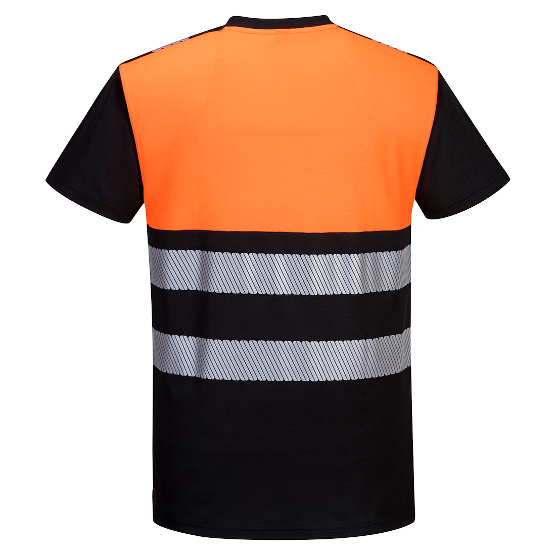 PW3 hi-vis kl. 1 T-shirt - Sort/Orange - Billede 2