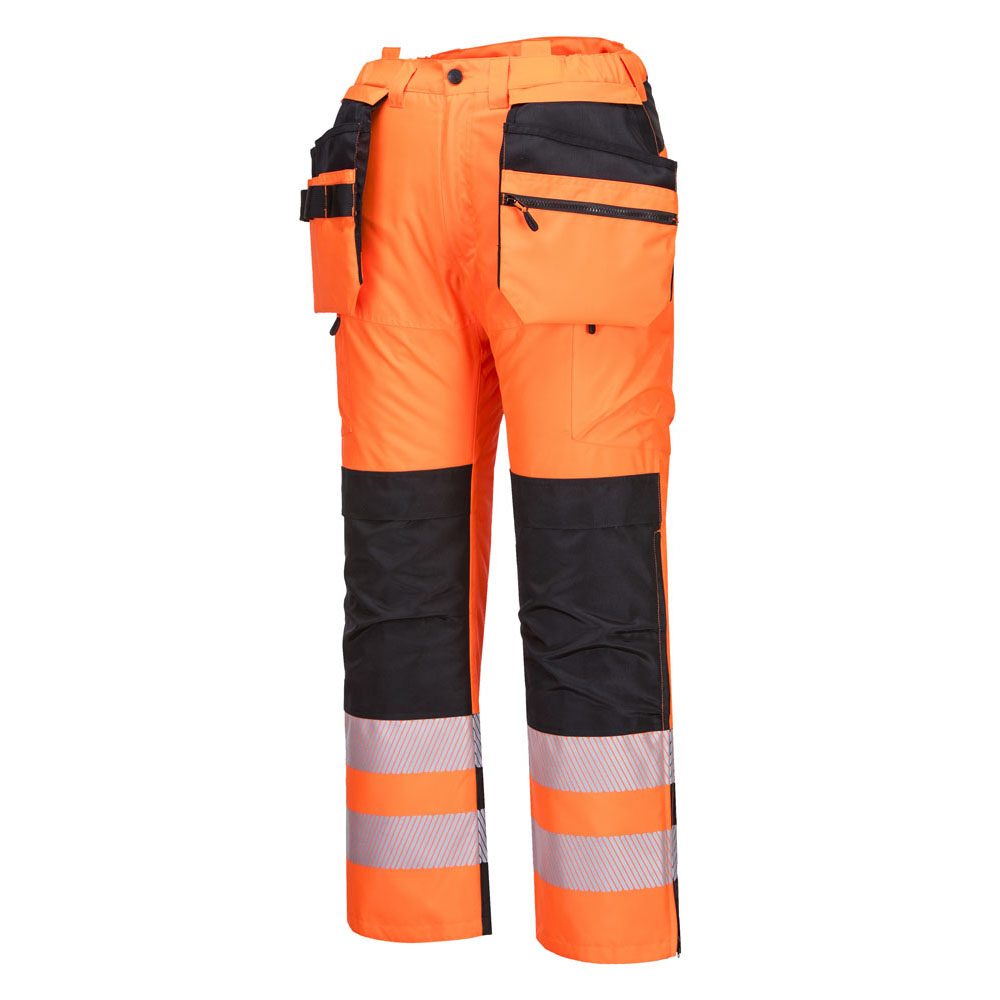 PW3 hi-vis vinterbukser - Orange/Sort - Billede 3