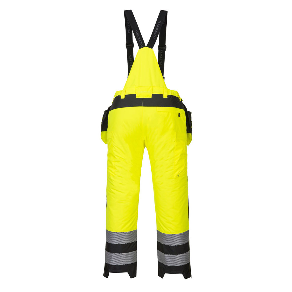 PW3 hi-vis vinterbukser - Gul/Sort - Billede 3