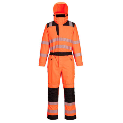 PW3 hi-vis regn kedeldragt - Orange/Sort