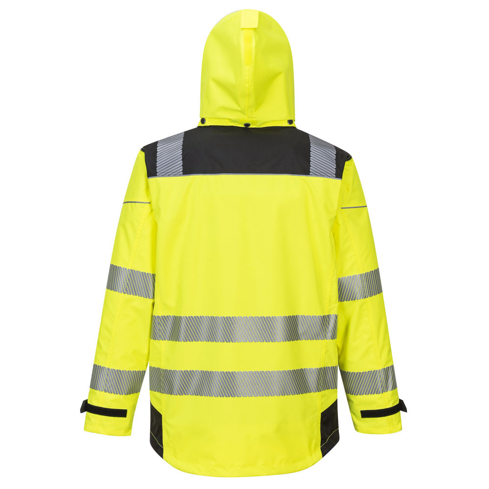 PW3 hi-vis 3-i-1 jakke - Gul/Sort - Billede 6