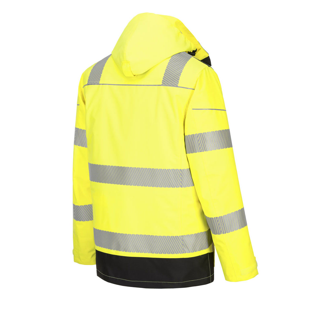 PW3 hi-vis 5-i-1 jakke - Gul/Sort - Billede 3