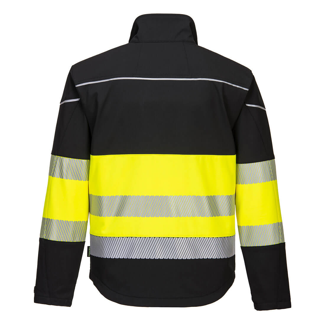 PW3 hi-vis kl. 1 softshell jakke - Sort/Gul - Billede 2