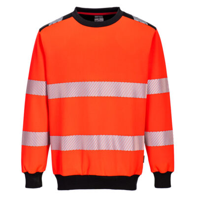 PW3 hi-vis sweatshirt - Rød/Sort