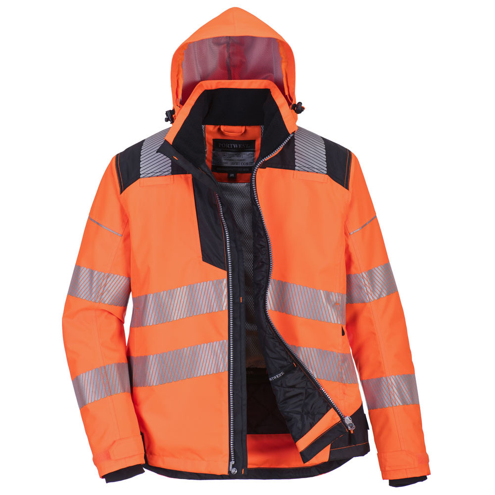 PW3 dame vinterjakke - Orange/Sort - Billede 2