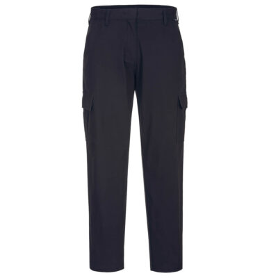 Dame stretch cargo arbejdsbukser - Sort