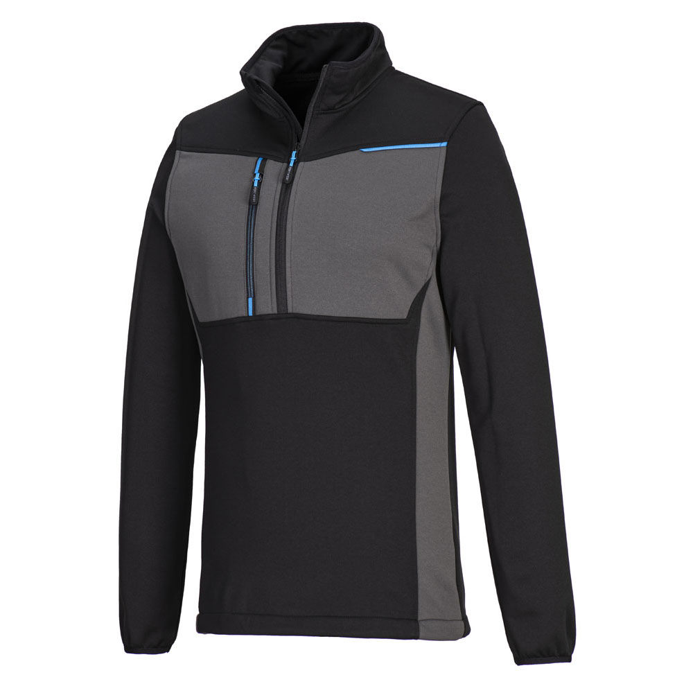WX3 Tech Fleece m. halv lynlås - Sort - Billede 2