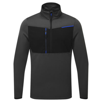 WX3 Tech Fleece m. halv lynlås -Molegrå