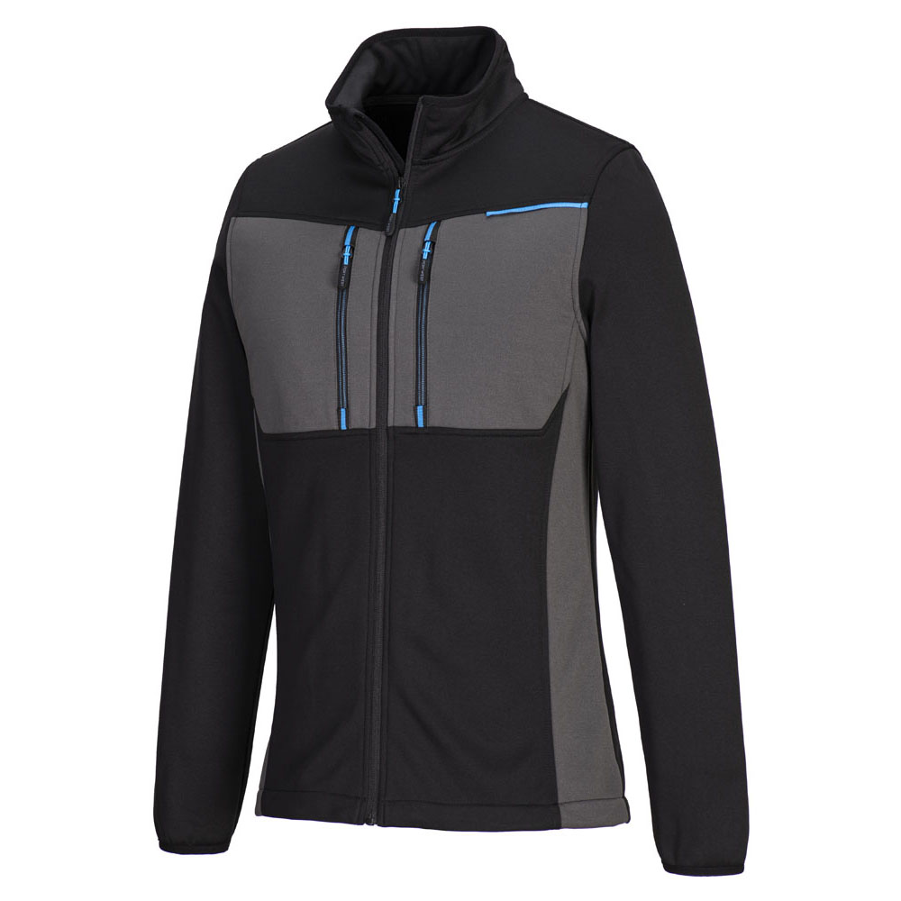 WX teknisk fleece med lynlås - Sort - Billede 2