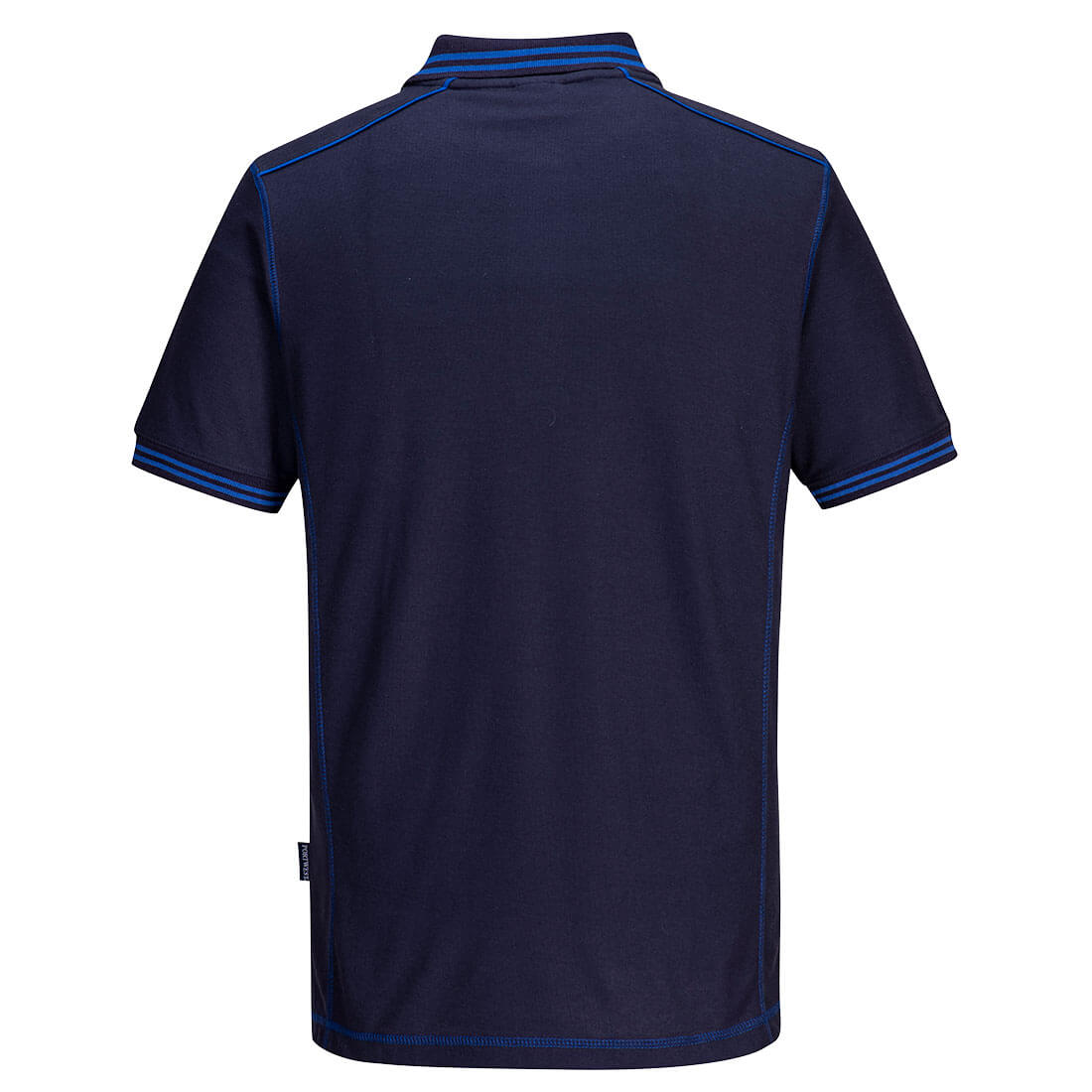 Tofarvet poloshirt - Marine/Kongeblå - Billede 2