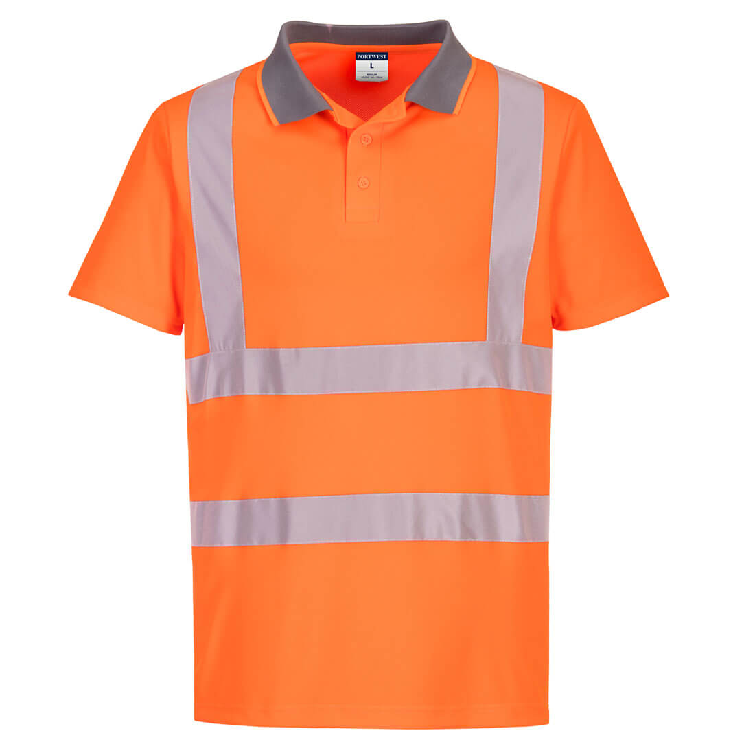 Eco hi-vis s/s polo (6 pakke) - Orange