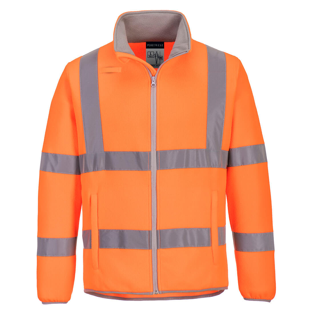 Eco hi-vis fleecejakke - Orange