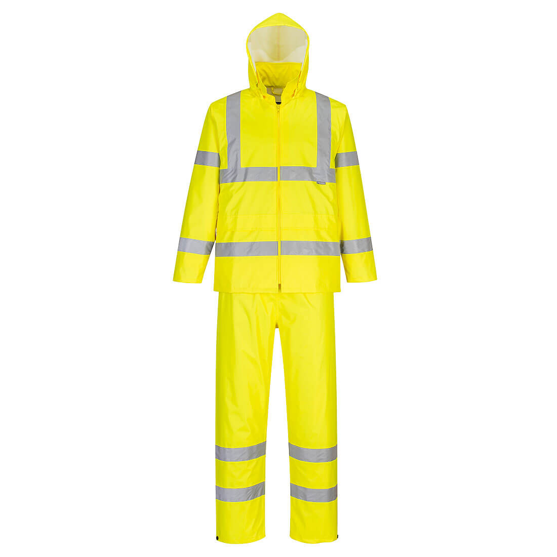 Hi-vis Packaway regndragt - Gul