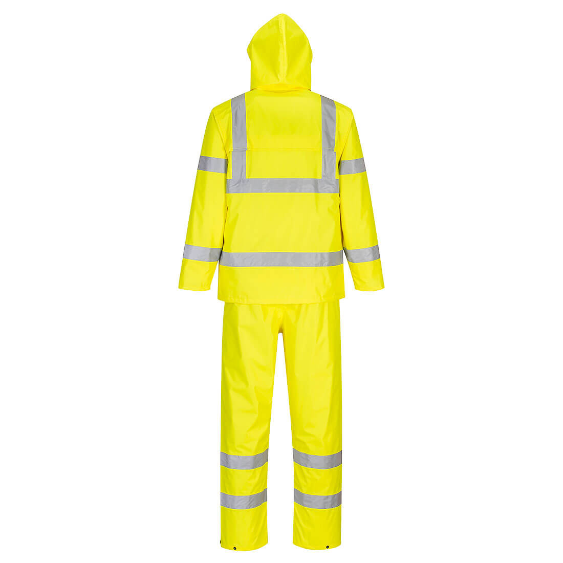 Hi-vis Packaway regndragt - Gul - Billede 2
