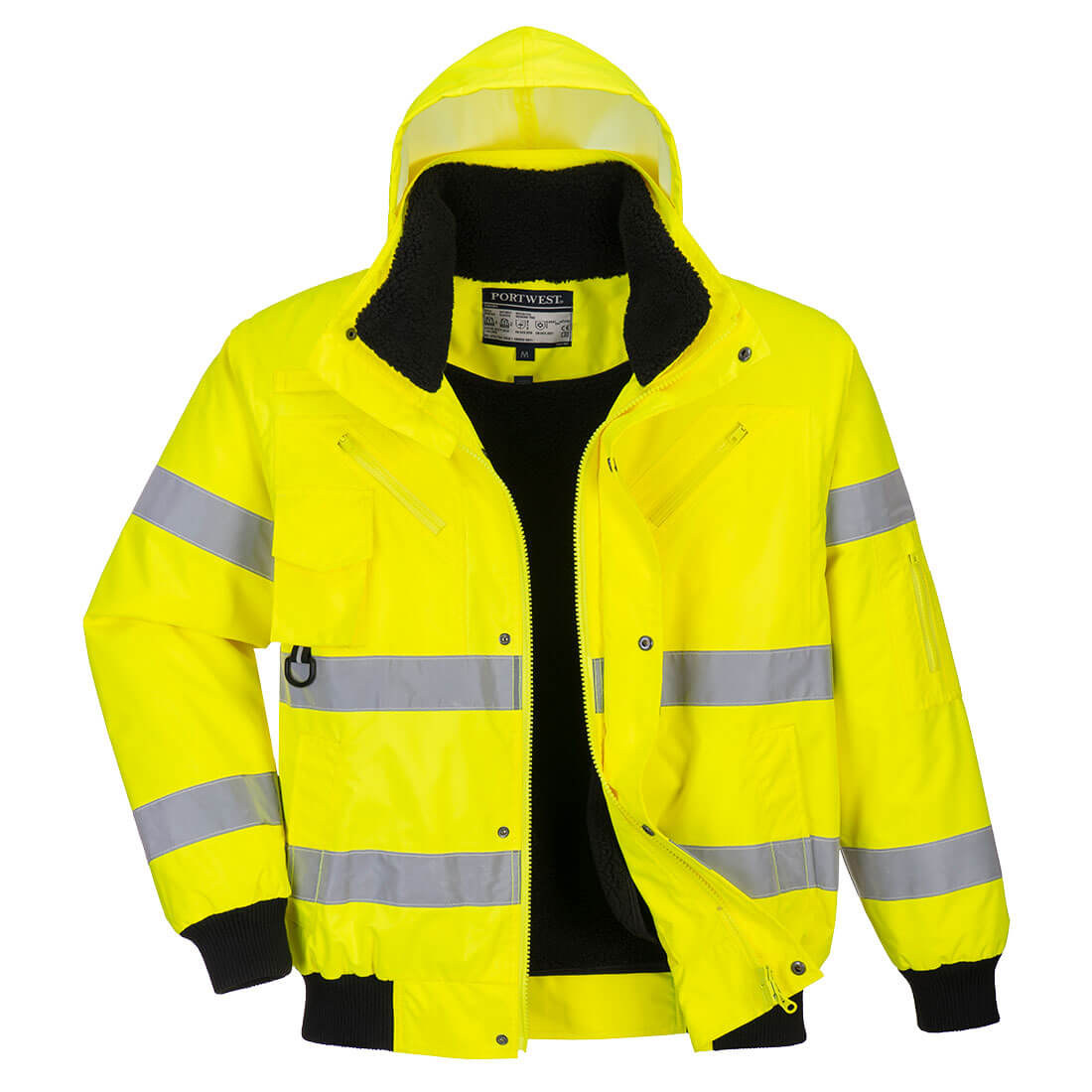 Hi-Vis 3-i-1 pilotjakke - Gul